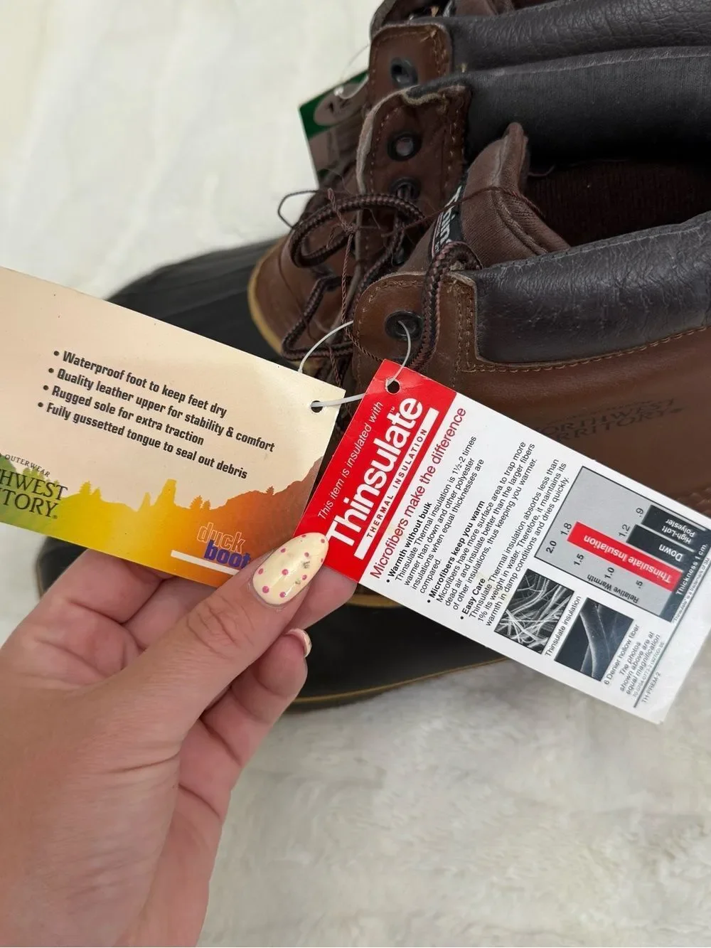 Northwest Territory Brown & Black Waterproof Insulated Duck Boots